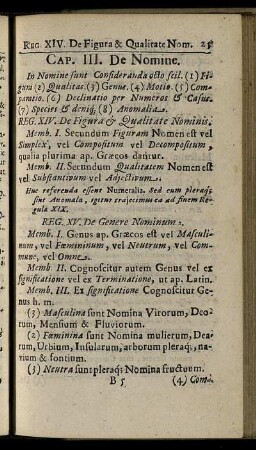 Cap. III. De Nomine.