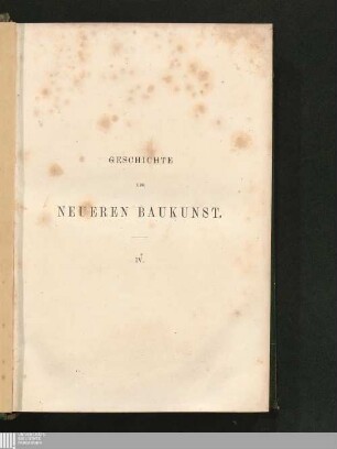 Geschichte der neueren Baukunst