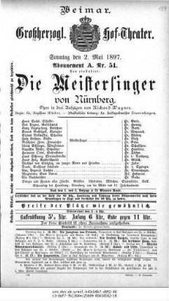 Die Meistersinger von Nürnberg