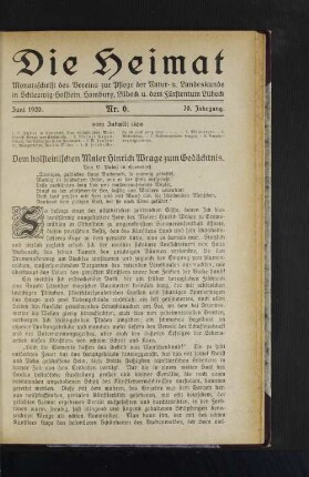 Dem holsteinischen Maler Hinrich Wrage zum Gedächtnis.