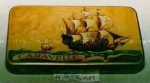 Blechdose für 50 g Tabak "CARAVELLE"