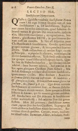 216-227, Lectio XLII. Sanctificetur Nomentuum. - Lectio XLIV. Continuatio hujus Materiae.