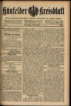 Ausgabe vom Donnerstag, den 30. Juni 1898.