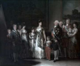 König Karl der IV. mit seiner Familie