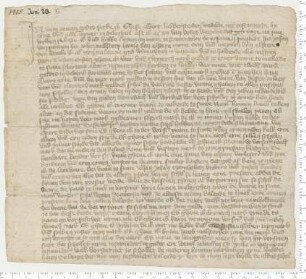 Testament der Ghese, Witwe des Albert Lubbersteden, besiegelt durch die Ratsmannen Godeke Tzerstede und Johan van Ollensen
