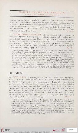 Böhmen (Nr. 72 - 77)