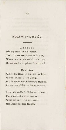 Sommernacht