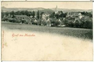 Kreischa. Blick über Kreischa