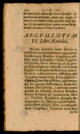 Argumentum VI. Libri Aeneidos.