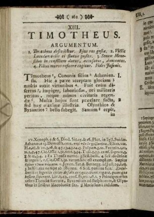 XIII. Timotheus.