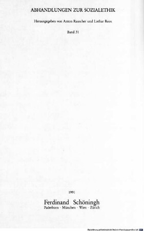 "Duplex ordo cognitionis" : zur systematischen Grundlegung einer katholischen Soziallehre im Anspruch von Philosophie und Theologie