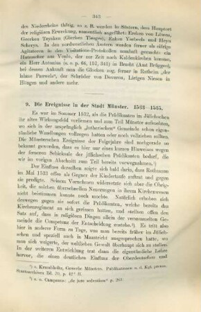 9. Die Ereignisse in der Stadt Münster. 1533-1535