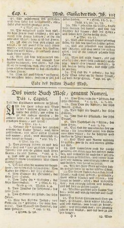Das vierte Buch Mose, genannt Numeri.