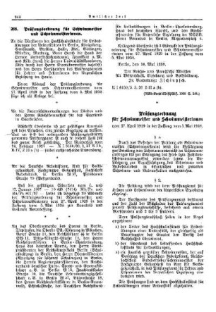 Prüfungsordnung für Schwimmeister und Schwimmeisterinnen : [Körperliche Erziehung] ; [Für das Reich] ; [Amtliche Erlasse] ; [Amtlicher Teil]