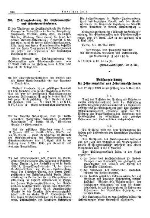 Prüfungsordnung für Schwimmeister und Schwimmeisterinnen : [Körperliche Erziehung] ; [Für das Reich] ; [Amtliche Erlasse] ; [Amtlicher Teil]
