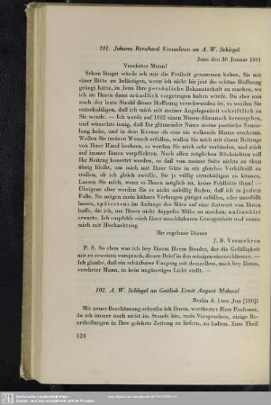 Johann Bernhard Vermehren an August Wilhelm von Schlegel, Jena, 30.01.1801