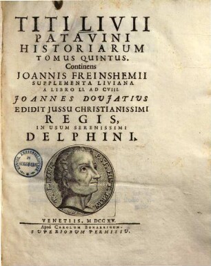Titi Livii Patavini historiarum libri qui extant, 5