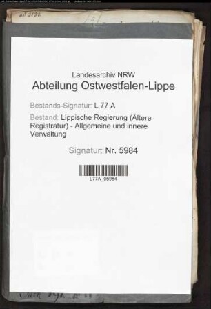 Anschaffung chirurgischer Instrumente durch die Regierung
