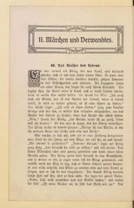II. Märchen und Verwandtes