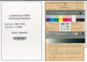 Entnazifizierung Heinrich Koch , geb. 08.12.1887 (Steiger)