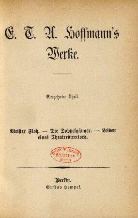 Theil 14: Meister Floh