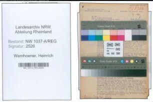 Entnazifizierung Heinrich Wemhoener , geb. 25.05.1900 (Kaufmann)