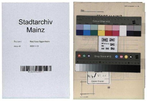 Gedanken zum neuen Aufbau der Stadt Mainz
