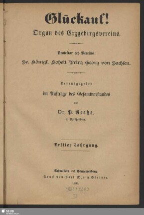 3.1883: Glückauf : Zeitschrift des Erzgebirgsvereins