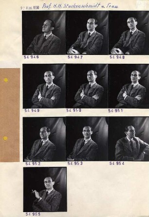 Portraitserie Hans Heinz Stuckenschmidt