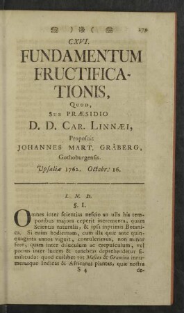 CXVI. Fundamentum Fructificationis