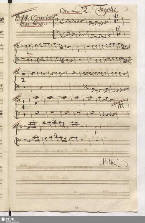 1344. Quartetto: Ove sono / Gazzaniga, G.