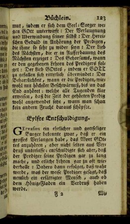 Eylfte Entschuldigung. - Achzehende Entschuldigung.