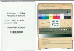 Entnazifizierung Richard Wichmann , geb. 00.00.0000 ()