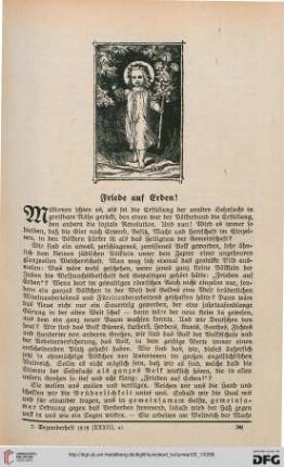 33: Friede auf Erden!