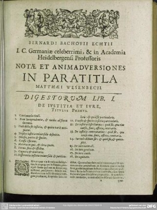 Digestorum [Pars I.]