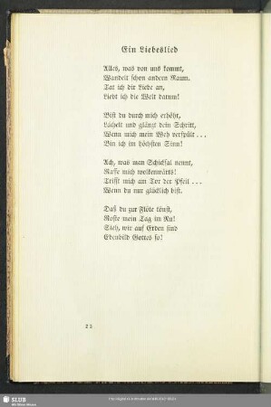 Ein Liebeslied