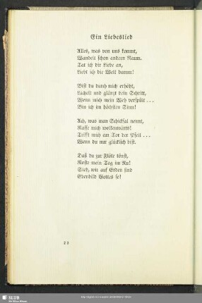 Ein Liebeslied