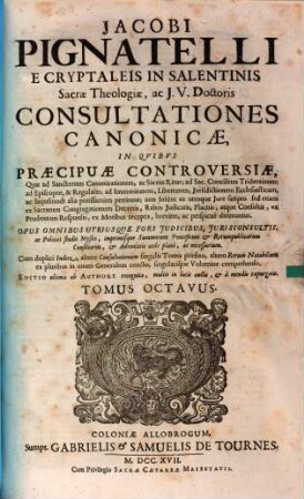 Consultationes Canonicae. 8