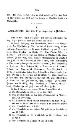 Schulnachrichten aus dem Regierungs-Bezirk Potsdam