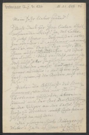 Brief an Robert Musiol : 21.10.1886