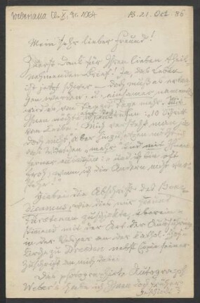 Brief an Robert Musiol : 21.10.1886
