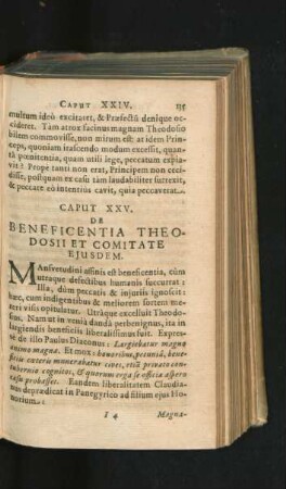 Caput XXV. De Beneficentia Theodosii Et Comitate Eiusdem.