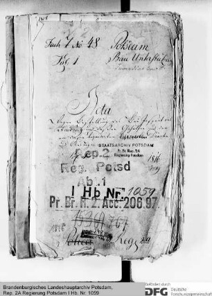 Anstellung des Bauinspektors Friedrich und seines Gehilfen in Potsdam und deren Diäten und Auslagen