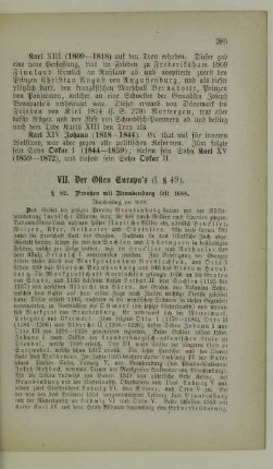 VII. Der Osten Europa's