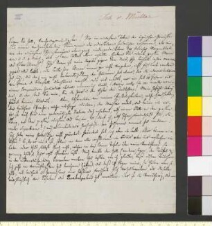 Brief von Müller, Johannes von an Goethe, Johann Wolfgang von