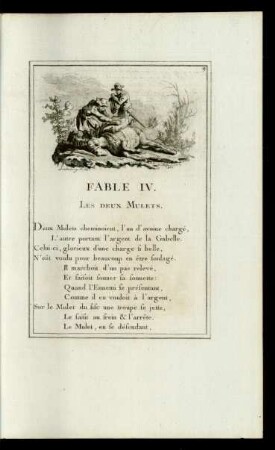 Fable IV. Les Deux Mulets.