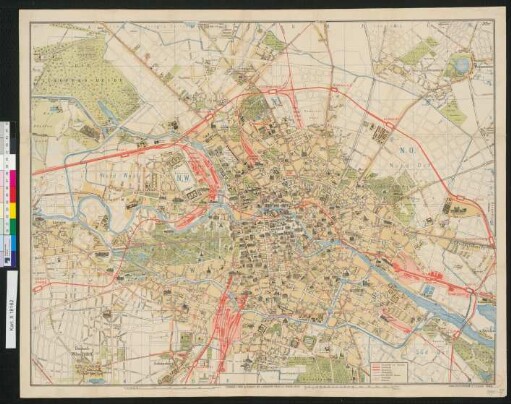[Julius Straube's Illustrierter Plan von] Berlin
