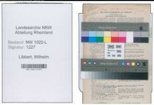 Entnazifizierung Wilhelm Libbert , geb. 28.03.1899 (Kaufmaennischer Angestellter)