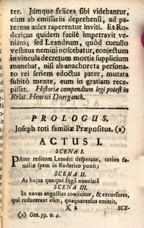 In fuga Victoria a filiis de patre obtenta : et a Syntaxi Salisburgensi in scenam data die 16. Jun. 1752