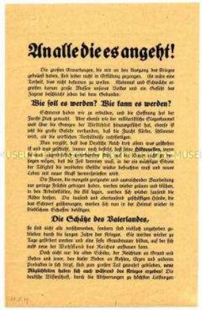 Informationsschrift zur wirtschaftlichen Lage